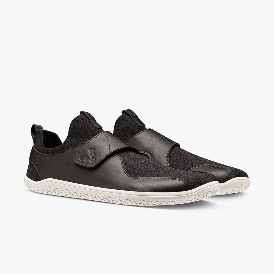 Black Men's Vivobarefoot Primus Knit EZ Training Shoes | Philippines 0109TCEV